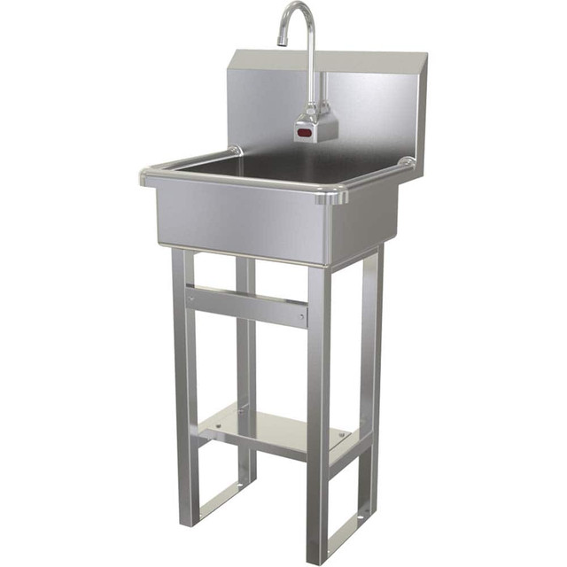 SANI-LAV 725B.5 Wash Sink: Floor Mount, 304 Stainless Steel