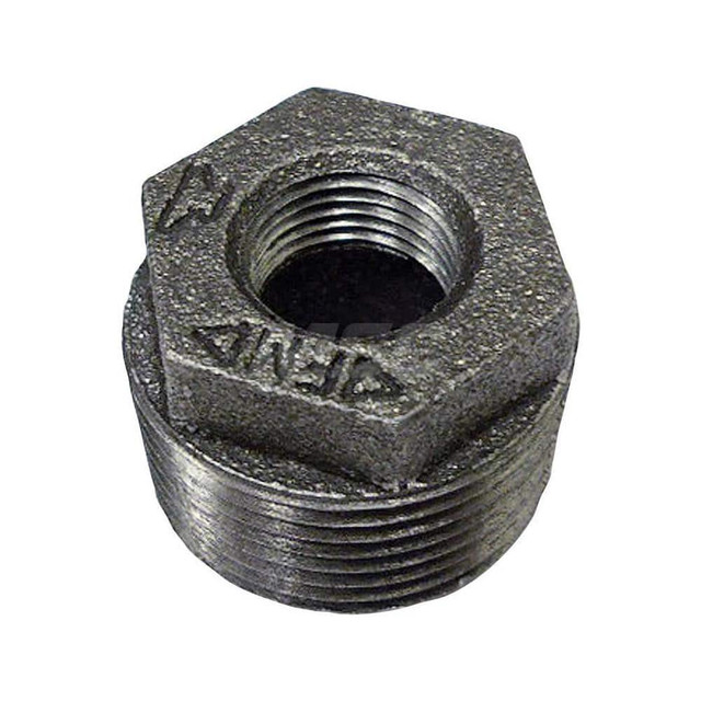 Anvil 0319906400 Black Hex Bushing: 3/4 x 3/8", 150 psi, Threaded