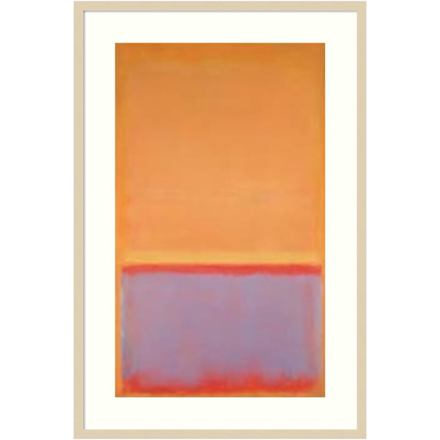 UNIEK INC. A42705530278 Amanti Art Untitled 1954 by Mark Rothko Wood Framed Wall Art Print, 28inW x 41inH, Natural