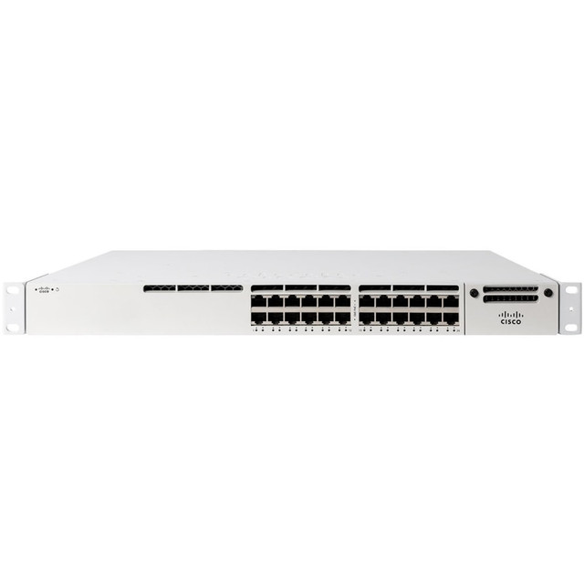 CISCO MS390-24-HW Meraki 24-port Gbe Switch - 24 Ports - Manageable - 3 Layer Supported - 99 W Power Consumption - Twisted Pair, Optical Fiber - 1U - Rack-mountable - Lifetime Limited Warranty CISCO MS390-24-HW Meraki 24-port Gbe Switch - 24 Ports - Manageable - 3 Layer Supported - 99 W Power Consumption - Twisted Pair, Optical Fiber - 1U - Rack-mountable - Lifetime Limited Warranty