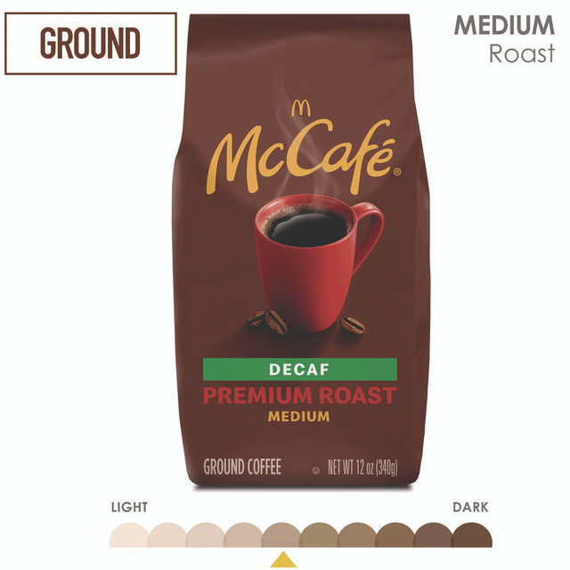KEURIG DR PEPPER McCafe® 5534EA Ground Coffee, Premium Roast Decaf, 12 oz Bag