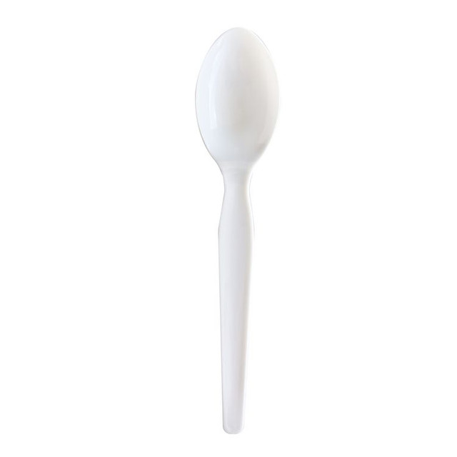 BOARDWALK SOUPWHPS Heavyweight Wrapped Polystyrene Cutlery, Soup Spoon, Plastic, White, 1,000/Carton