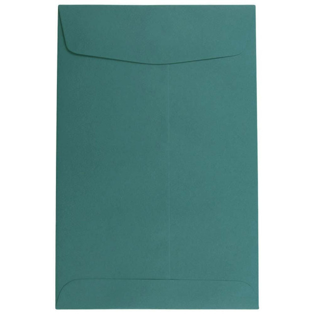 JAM PAPER AND ENVELOPE 31287525 JAM Paper Open-End 6in x 9in Catalog Envelopes, Gummed Closure Teal, Pack Of 25 Envelopes