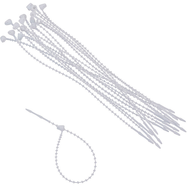 Pointed tip allows quick, simple operation  Perfect for attaching tags, securing cables and more  Permanent lock stays securely attached to prevent releasing