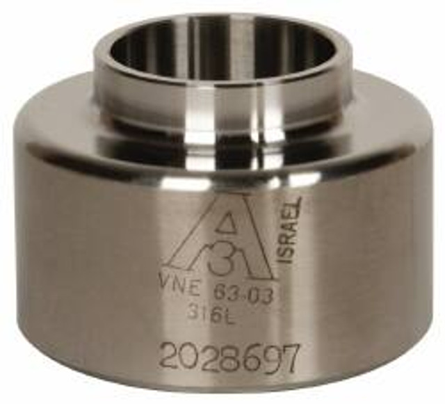 VNE 22WB-6L1.0 Sanitary Stainless Steel Pipe Adapter: 1", Welded Connection