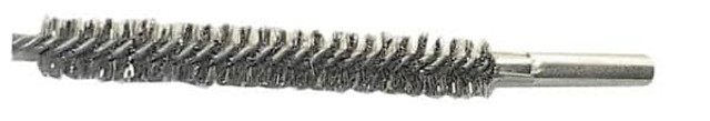 Schaefer Brush 43822 Double Stem/Spiral Tube Brush: 3/4" Dia, 6" OAL, Stainless Steel Bristles