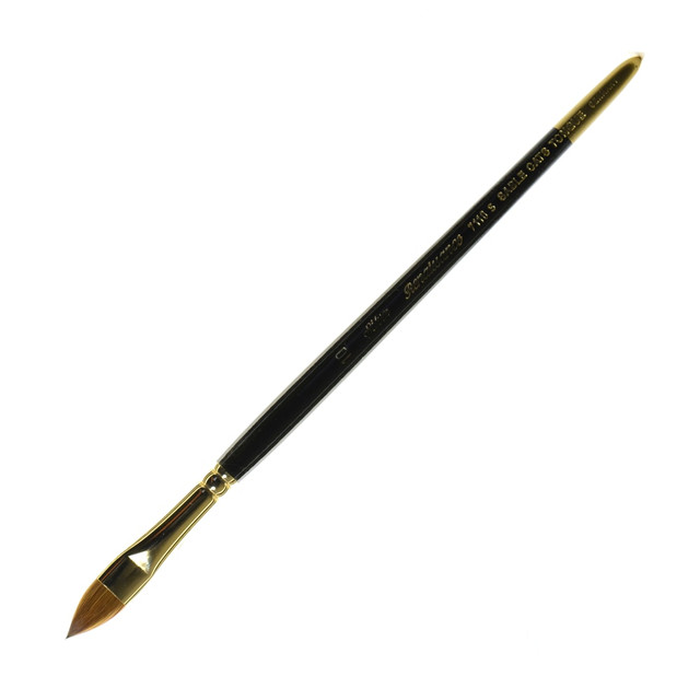 SILVER BRUSH LIMITED 7110S-10 Silver Brush Renaissance Series Short-Handle Paint Brush, Size 10, Cats Tongue, Sable, Multicolor