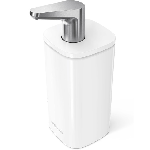SIMPLEHUMAN LLC KT1193 simplehuman Liquid Soap And Hand Sanitizer Pulse Pump, 10 Oz, White SIMPLEHUMAN LLC KT1193 simplehuman Liquid Soap And Hand Sanitizer Pulse Pump, 10 Oz, White