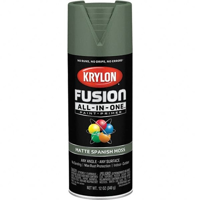 Krylon K02796007 Acrylic Enamel Spray Paint: Spanish Moss, Matte, 12 oz