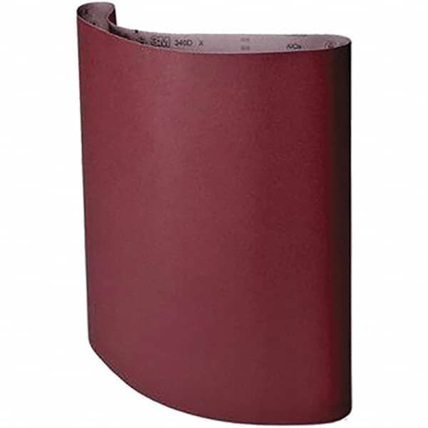 3M Abrasive Belt: 43" Wide, 75" Long, 220 Grit, Aluminum Oxide 7010300098