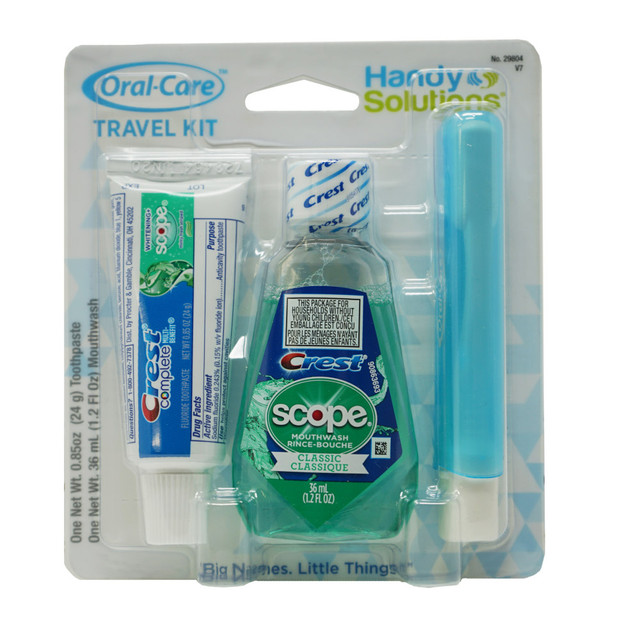 NAVAJO MANUFACTURING COMPANY 28357 Handy Solutions Oral Care 3-Piece Kits, Case Of 8 Kits NAVAJO MANUFACTURING COMPANY 28357 Handy Solutions Oral Care 3-Piece Kits, Case Of 8 Kits