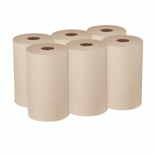 GEORGIA PACIFIC Professional 26611 Pacific Blue Ultra Paper Towels, 1-Ply, 9" x 6,000 ft, Brown, 6/Carton
