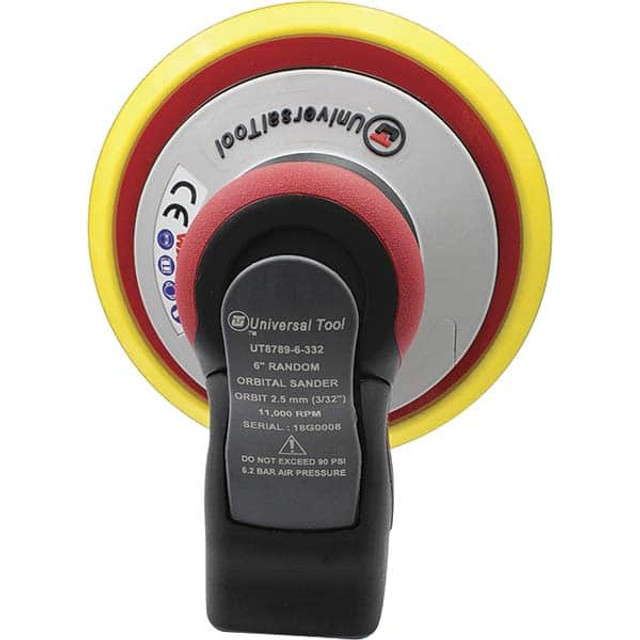 Universal Tool UT8789-6-332 Air Orbital Sander: Round, 6" Pad