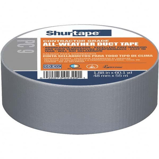 Shurtape 105450 Duct Tape: 48 mm Wide, 9 mil Thick, Polyethylene