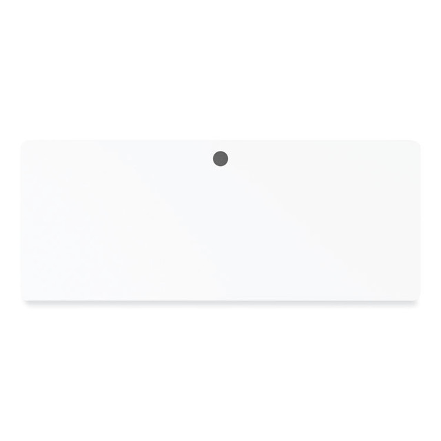 ALERA MSD6024WH Alera Modern Teacher Series Pedestal Desk, Left-Side Pedestal: Box/Box/File, 60" x 24" x 28.75", White/Silver