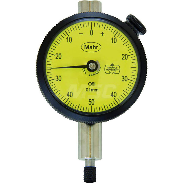 Mahr 2011765 Dial Drop Indicators; Dial Diameter (Decimal Inch): 1.7700 ; Calibrated: No ; Revolution Counter: No ; AGDGpNo: 1 ; Range Per Revolution (mm): 0.20