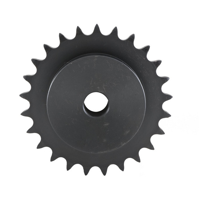 U.S. Tsubaki 40B16 Plain Bore Sprocket: 16 Teeth, 1/2" Pitch, 1-3/8" Bore Dia, 2" Hub Dia