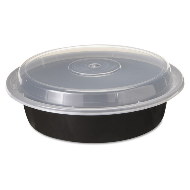 PACTIV CORP NC723B Pactiv VERSAtainer Containers, 24 Oz, Black/Clear, Pack Of 150 Containers PACTIV CORP NC723B Pactiv VERSAtainer Containers, 24 Oz, Black/Clear, Pack Of 150 Containers