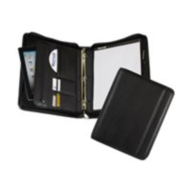 SAMSILL CORP 15650 Samsill Professional 1in Zipper Binder - Case for tablet - vinyl - black