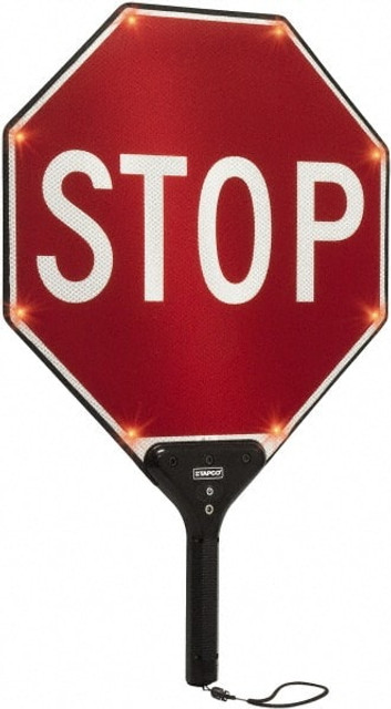 TAPCO 145790 Traffic & Parking Signs; MessageType: Stop & Yield Signs ; Message or Graphic: Message Only ; Legend: Stop/Slow ; Graphic Type: None ; Reflectivity: High Intensity ; Material: Plastic