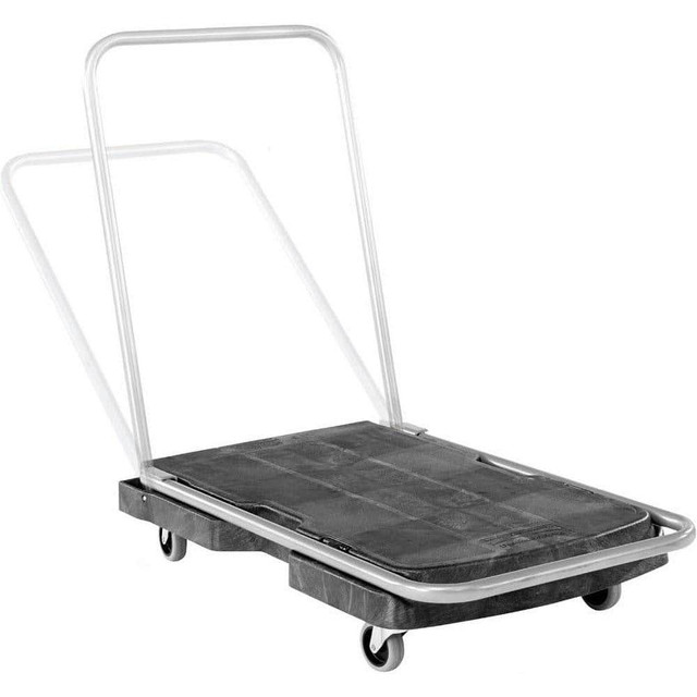 Rubbermaid FG440000BLA Platform Truck: 250 lb Capacity, Structural Foam Deck, 20.5" Wide