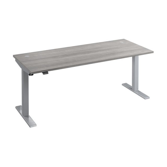 BUSH INDUSTRIES INC. M4S7230PGSK Bush Business Furniture Move 40 Series Electric Height-Adjustable Standing Desk, 28-1/6inH x 71inW x 29-3/8in, Platinum Gray/Cool Gray Metallic, Standard Delivery BUSH INDUSTRIES INC. M4S7230PGSK Bush Business Furniture Move 40 Series Electric Height-Adjustable Standing Desk, 28-1/6inH x 71inW x 29-3/8in, Platinum Gray/Cool Gray Metallic, Standard Delivery