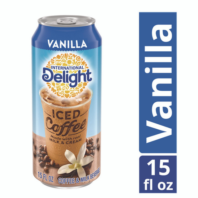 DEAN FOODS International Delight® WWI07823 Iced Coffee, Vanilla, 15 oz Can, 12/Carton