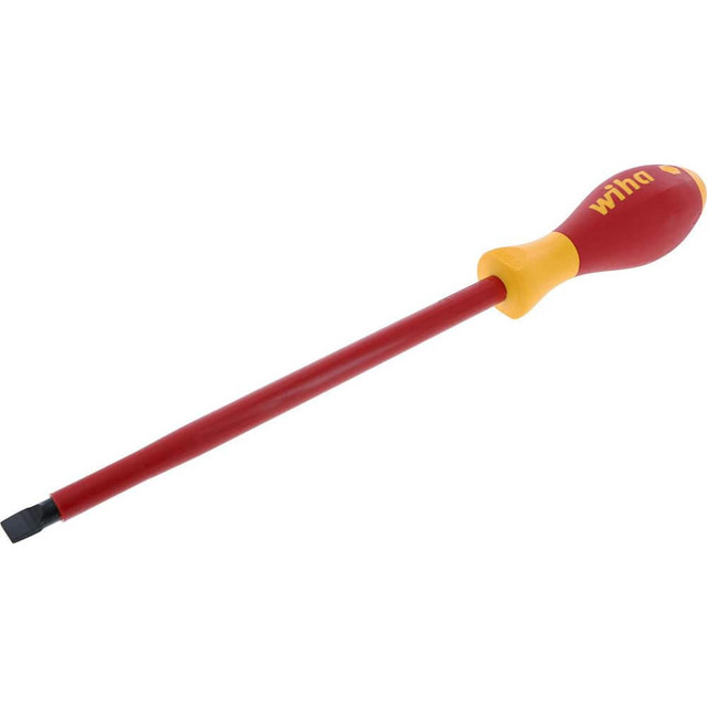 Wiha 32045 Slotted Screwdrivers; Blade Width (Inch): 3/8 ; Overall Length (Inch): 12-1/2 ; Handle Type: Insulated ; Handle Length (Decimal Inch): 4-1/2 ; Blade Thickness (Decimal Inch): 0.3930 ; Blade Length (Inch): 8