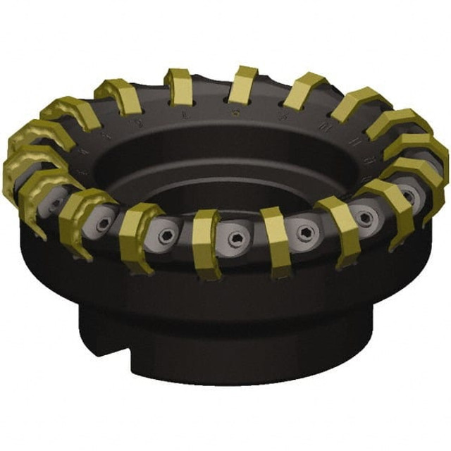 Kennametal 6134055 100mm Cut Diam, 32mm Arbor Hole, 5.5mm Max Depth of Cut, 46.5° Indexable Chamfer & Angle Face Mill