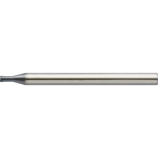 US Union Tool 2813552 Corner Radius End Mill: 0.50 mm Dia, 0.25 mm LOC, 0 deg Helix, UDC Coated, Corner Radius End, Centercutting Series UDCLRSF