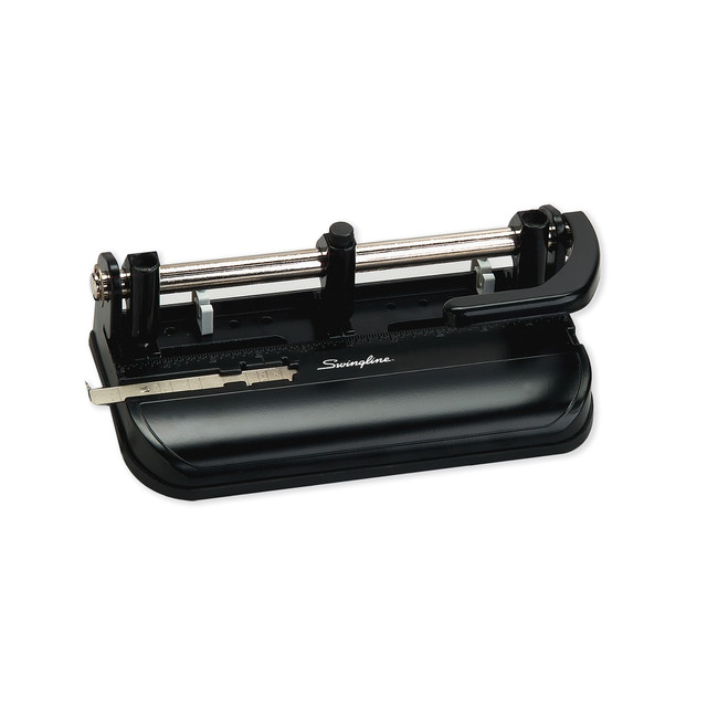 ACCO BRANDS USA, LLC A7074350 Swingline Lever-Handle Heavy-Duty Paper Punch, Black