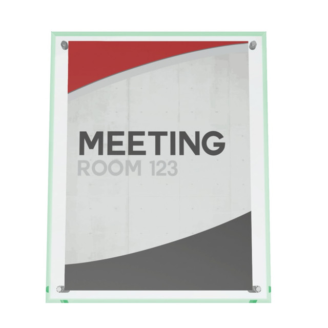 DEFLECT-O CORPORATION 799693 Deflecto Superior Image Beveled Edge Sign Holder, 12 5/8inH x 10 1/6inW x 3 3/8inD, Clear DEFLECT-O CORPORATION 799693 Deflecto Superior Image Beveled Edge Sign Holder, 12 5/8inH x 10 1/6inW x 3 3/8inD, Clear