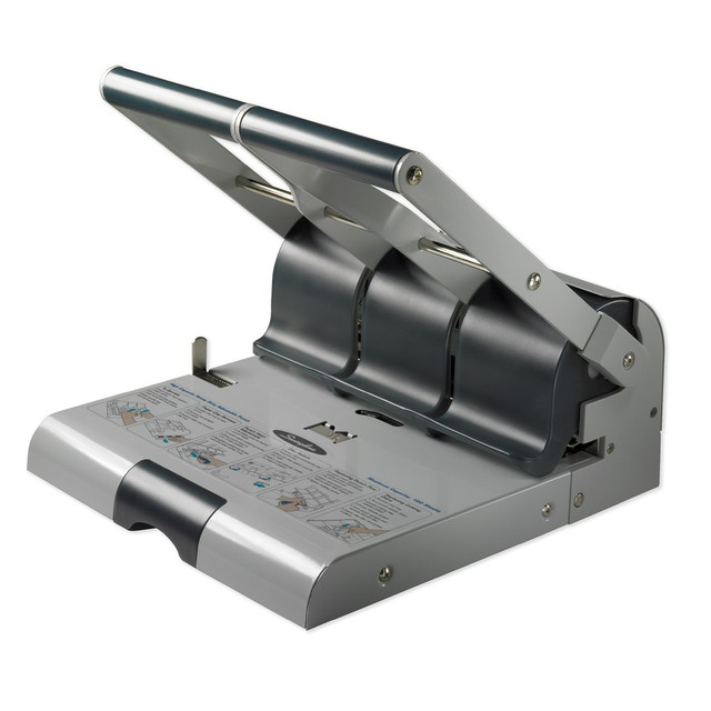 ACCO BRANDS USA, LLC 74650 Swingline High-Capacity Adjustable Paper Punch, Light Gray