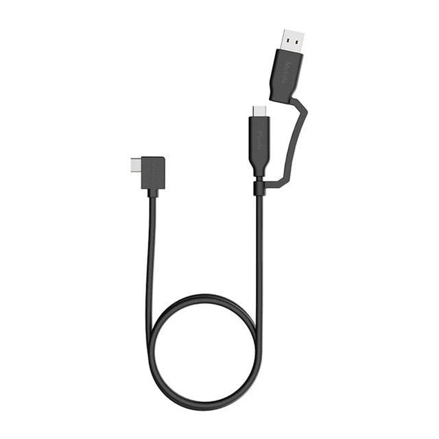 MOBILE PIXELS INC 100-1004P03 Mobile Pixels USB-C to USB-C Cable With Type-A Adapter, 3ft, Black MOBILE PIXELS INC 100-1004P03 Mobile Pixels USB-C to USB-C Cable With Type-A Adapter, 3ft, Black
