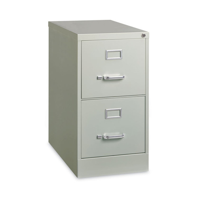 ALERA HVF152629LG Two-Drawer Economy Vertical File, Letter-Size File Drawers, 15" x 26.5" x 28.37", Light Gray