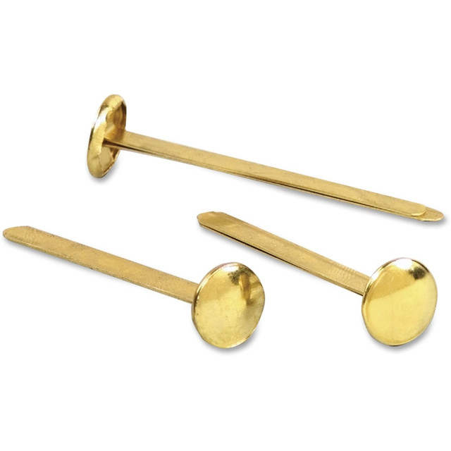 ACCO BRANDS USA, LLC A7071507 ACCO Round-Head Solid Brass Fasteners, No. 7R, 2in, Box Of 100 ACCO BRANDS USA, LLC A7071507 ACCO Round-Head Solid Brass Fasteners, No. 7R, 2in, Box Of 100