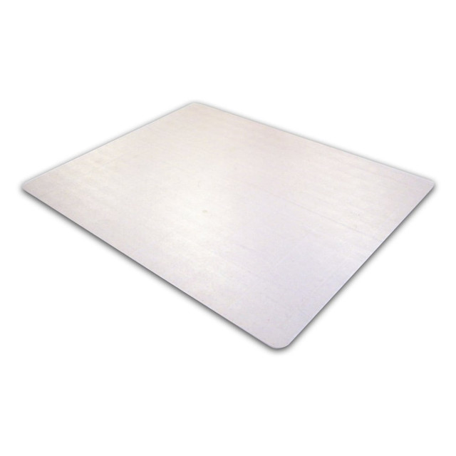Cleartex Ultimat polycarbonate chair mats are the ultimate in quality and durability in floor protection and ergonomics. These high clarity chairmats for carpeted flooring are made from Floortex Original polycarbonate, which has double the impact strength of PVC and will not crack, curl, discolor or smell.  Our clear Polycarbonate floor protector will not sink, crack, curl, cup, discolor or smell. The high clarity allows flooring to show through for an attractive and highly effective addition to your office or home environment  This product is heavy and/or oversized and may need more than one person to handle.