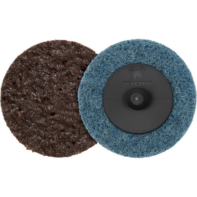 WALTER Surface Technologies 04G201 Quick Change Discs; Disc Diameter (Decimal Inch): 2 ; Abrasive Type: Non-Woven ; Abrasive Material: Aluminum Oxide ; Grade: Extra Coarse ; Attaching System: Type R ; Disc Color: Light Brown