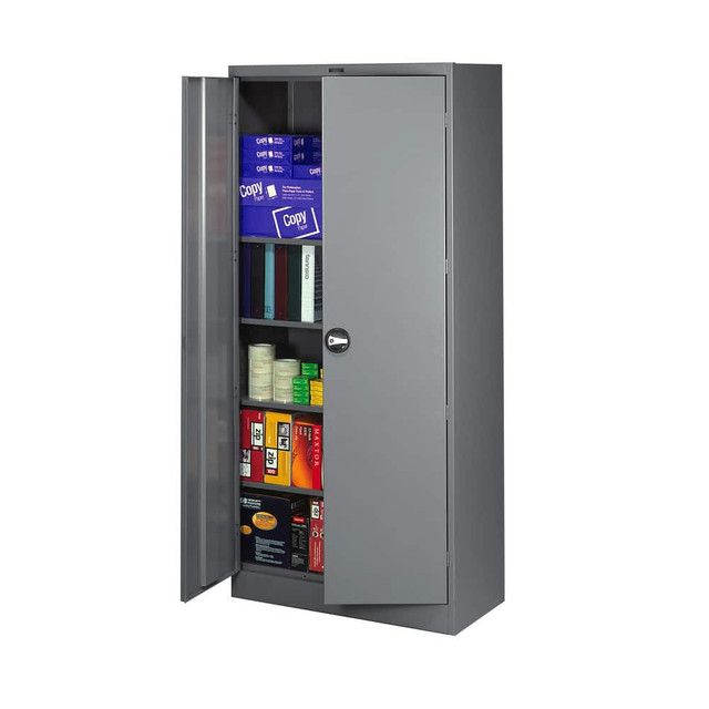 Tennsco 2470RH-SD Locking Steel Storage Cabinet: 36" Wide, 24" Deep, 78" High