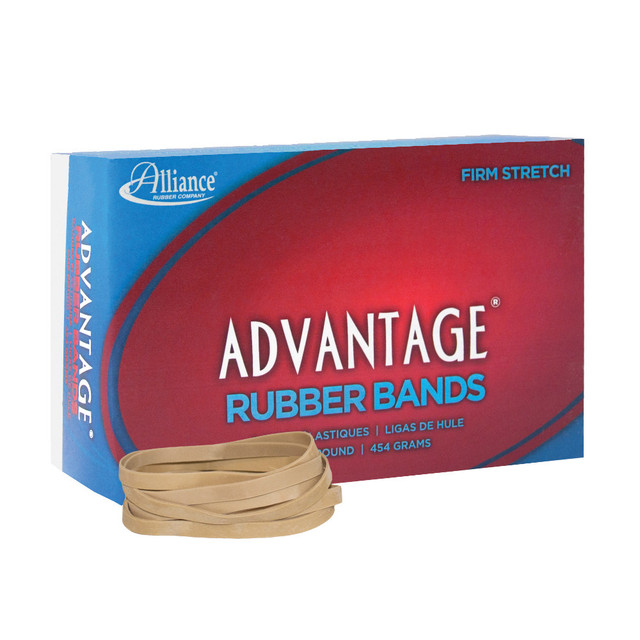 ALLIANCE RUBBER CO 26645 Alliance Rubber Advantage Rubber Bands In 1-Lb Box, #64, 3 1/2in x 1/4in, Box Of 320