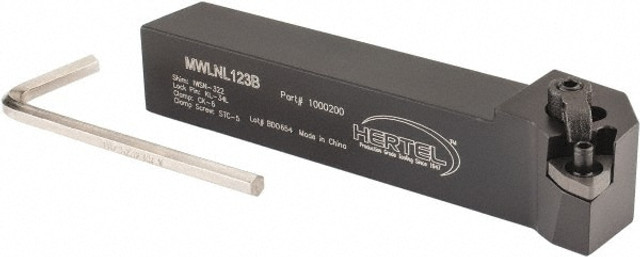 Hertel 1000200 LH MWLN -5° Negative Rake Indexable Turning Toolholder