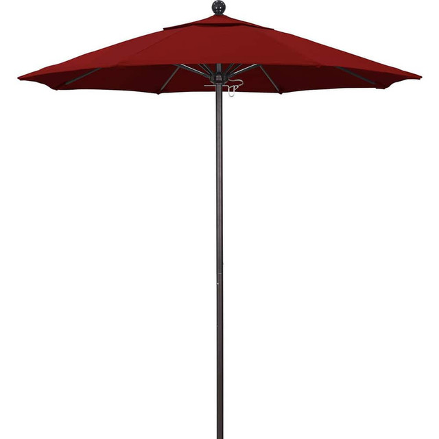 California Umbrella 194061620380 Patio Umbrellas; Fabric Color: Red ; Base Included: No ; Fade Resistant: Yes ; Diameter (Feet): 7.5 ; Canopy Fabric: Pacifica