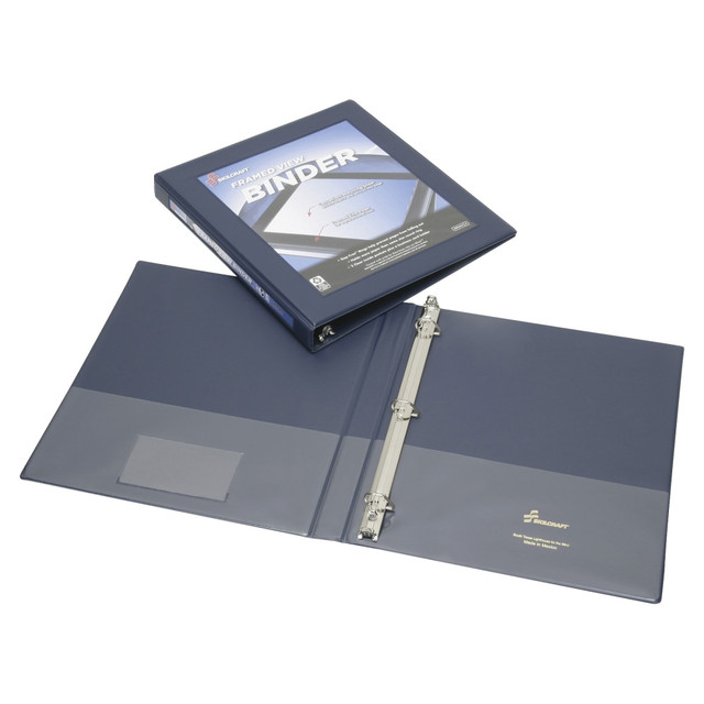 NATIONAL INDUSTRIES FOR THE BLIND 4621383 SKILCRAFT Frame View 3-Ring Binder, 1/2in D-Rings, 45% Recycled, Blue (AbilityOne 7510-01-462-1383) NATIONAL INDUSTRIES FOR THE BLIND 4621383 SKILCRAFT Frame View 3-Ring Binder, 1/2in D-Rings, 45% Recycled, Blue (AbilityOne 7510-01-462-1383)