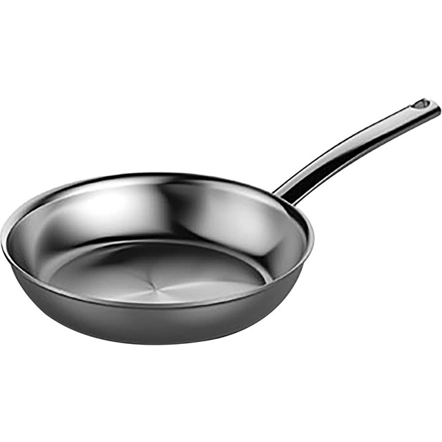 THE VOLLRATH COMPANY 81016WHK Vollrath NUCU Natural Stainless Steel Fry Pan, 8in, Silver