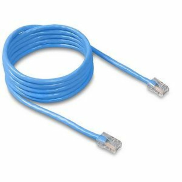 BELKIN, INC. A3L781-07-BLU Belkin Cat 5E Patch Cable - RJ-45 Male - RJ-45 Male - 7ft - Blue