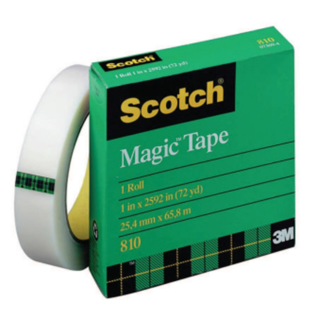 3M CO Scotch 810-1X2592  Magic 810 Tape, 1in x 2,592in