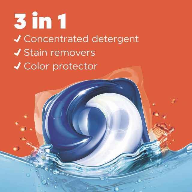 PROCTER & GAMBLE Tide® 00998EA PODS Laundry Detergent, HE Compatible, Clean Breeze, 36 oz Tub, 42 Pacs/Tub