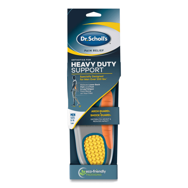 SCHOLLs WELLNESS COMPANY LLC DSC59048 Dr. Scholls Mens Pain Relief Heavy-Duty Support Orthotic Insoles, Sizes 8 To 14 SCHOLLs WELLNESS COMPANY LLC DSC59048 Dr. Scholls Mens Pain Relief Heavy-Duty Support Orthotic Insoles, Sizes 8 To 14