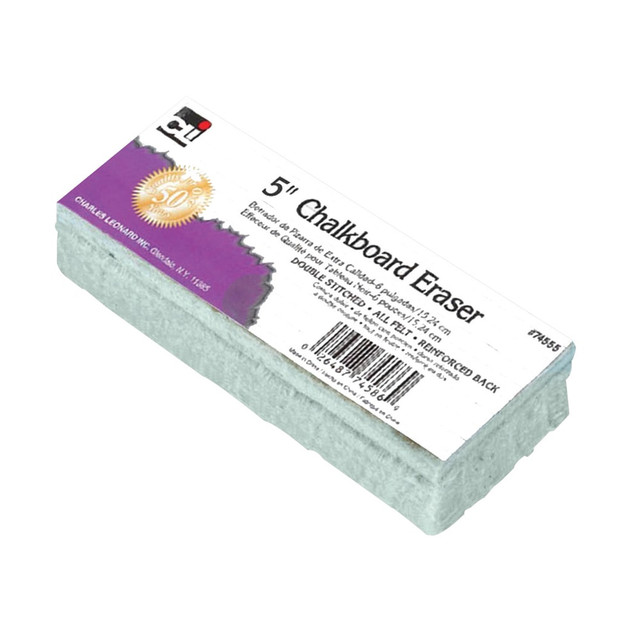 BAUMGARTENS CHL74555BN Charles Leonard, Inc. Standard Chalkboard Erasers, White, Pack Of 12 BAUMGARTENS CHL74555BN Charles Leonard, Inc. Standard Chalkboard Erasers, White, Pack Of 12