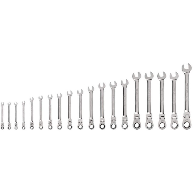 Tekton WRC95003 Wrench Sets; System Of Measurement: Metric ; Size Range: 6 mm - 24 mm ; Container Type: None ; Wrench Size: 6 mm - 24 mm ; Material: Steel ; Non-sparking: No